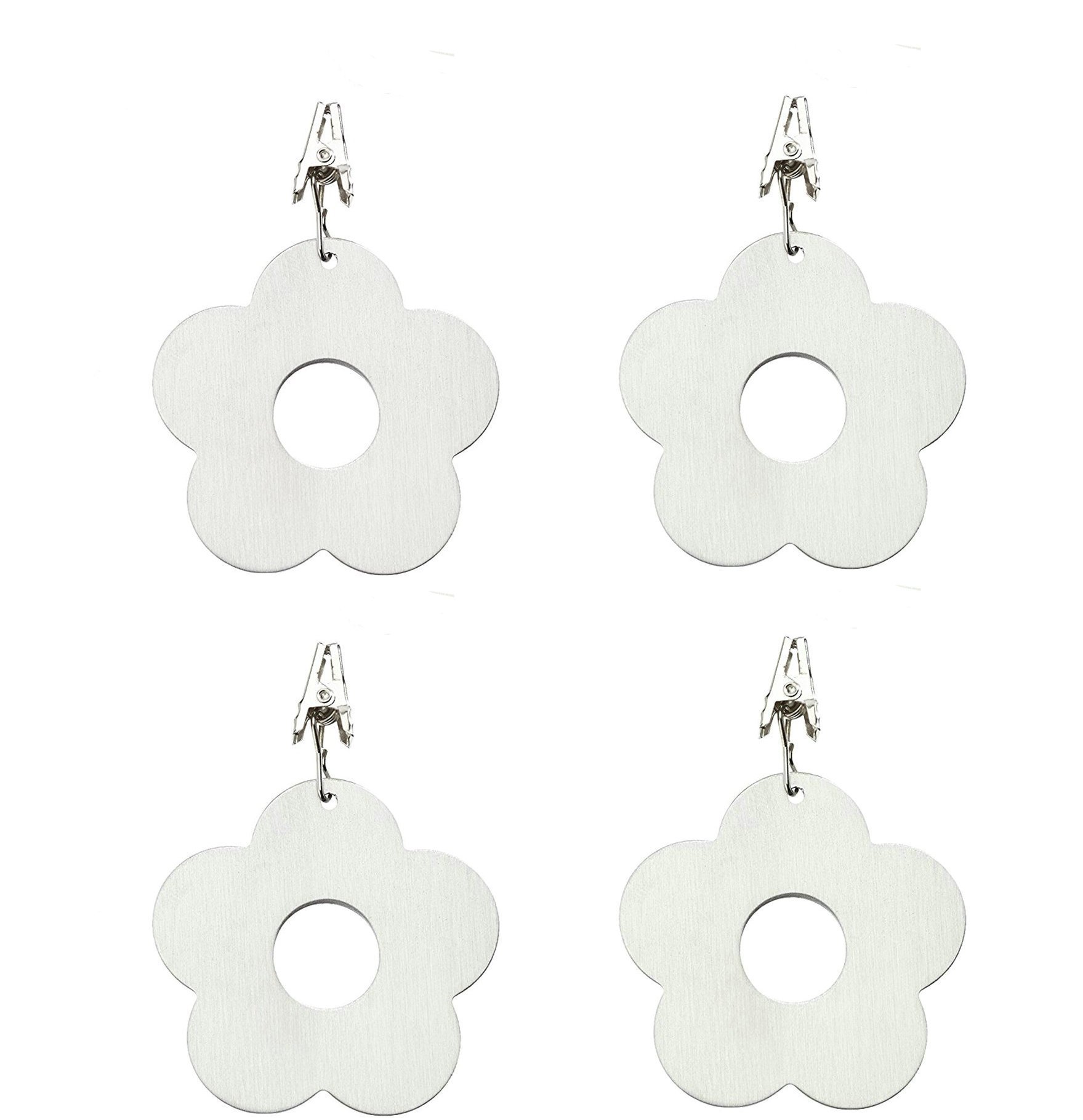 Fermatovaglia A Forma Di Pesce In Acciaio - 6 Pezzi Per Esterni, Picnic E Giardino - Foto 8