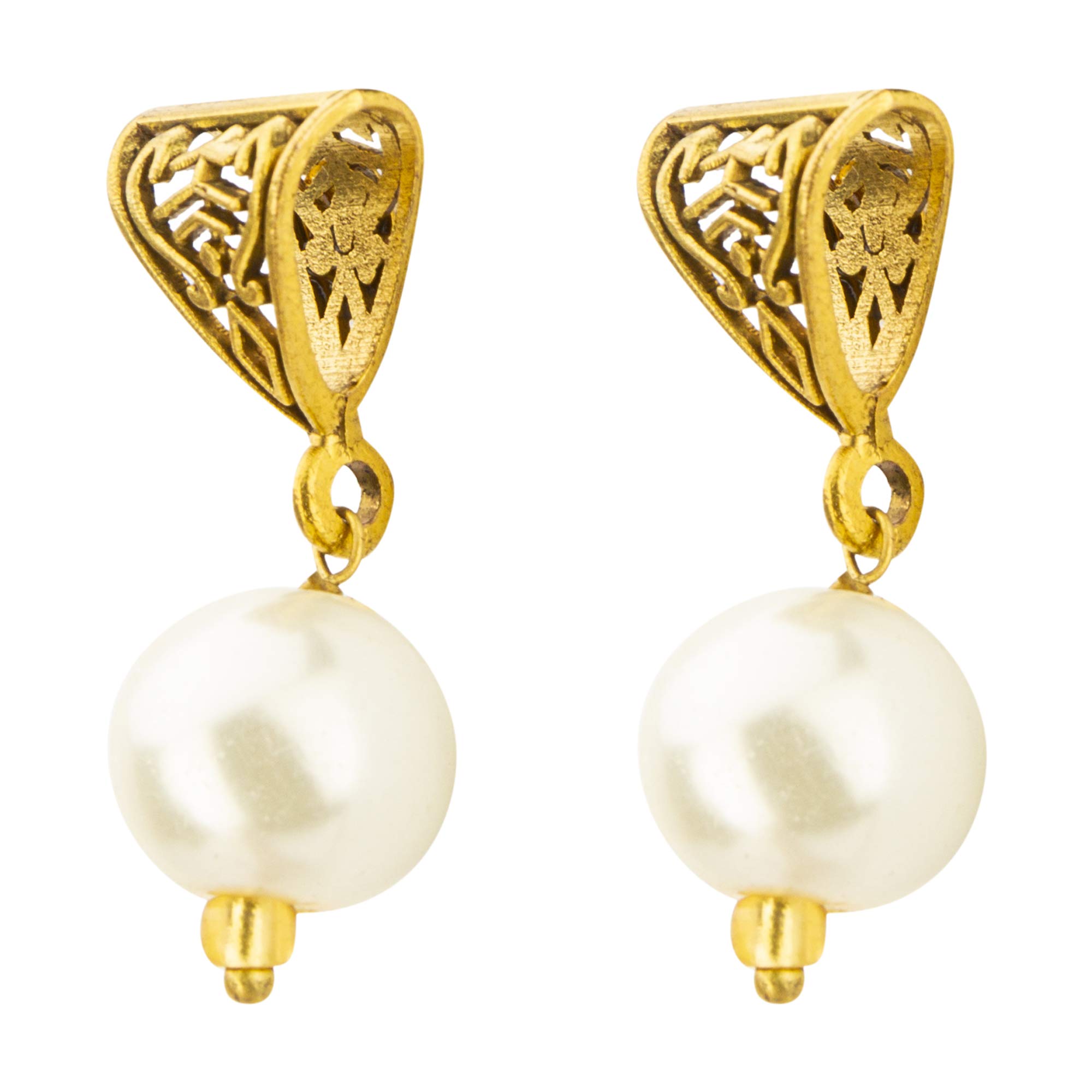 Chic Gold Necklace and Earrings Set