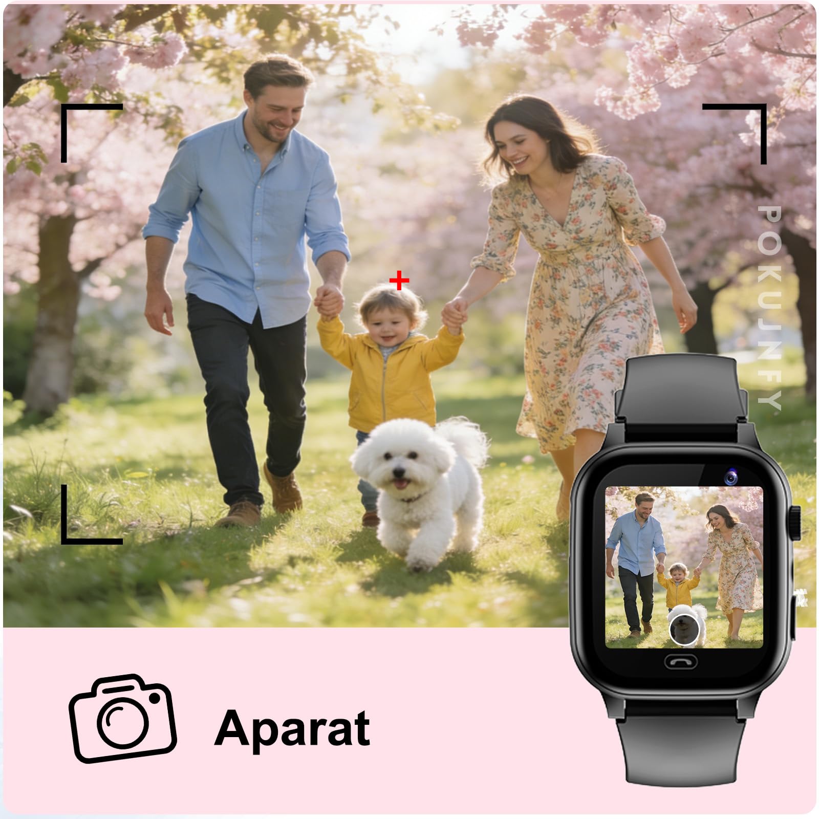 Smartwatch dla Dzieci z GPS SOS Kontakty Czat Rozmowy Telefoniczne | Tryb KlasowyGra Budzik Latarka IP68 Wodoodporny Cyfrowy Prezenty Smartwatch Dziecięcy Chłopcy Dziewczynki