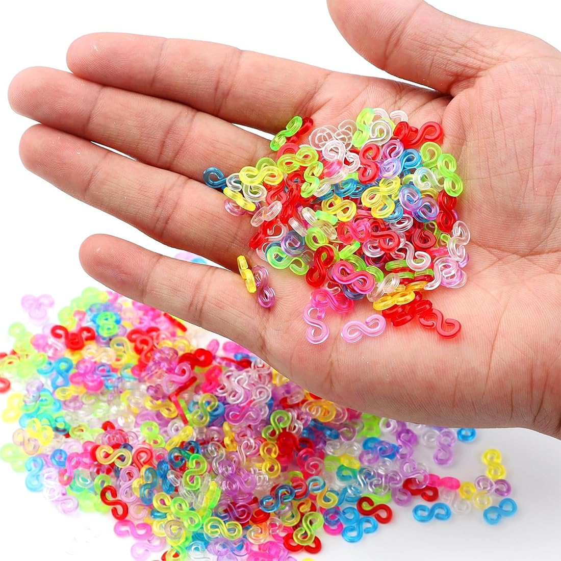 KAPSING 500 Pezzi S Clip Elastici Colorati Accessori per Telaio