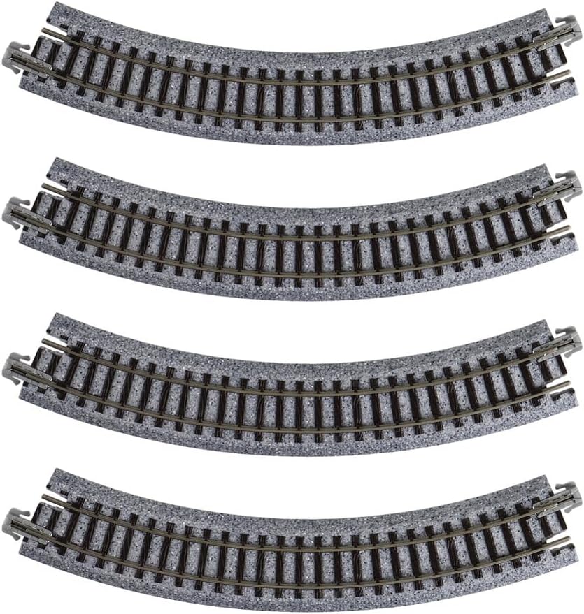 USA Model Train Products UNITRACK Compact Tracks (4-Piece), 183mm/(7") Radius/45-Degree