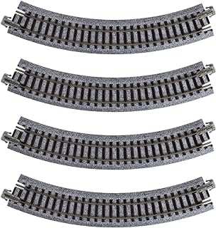 Kato USA Model Train Products UNITRACK Compact Tracks (4-Piece), 183mm/(7") Radius/45-Degree