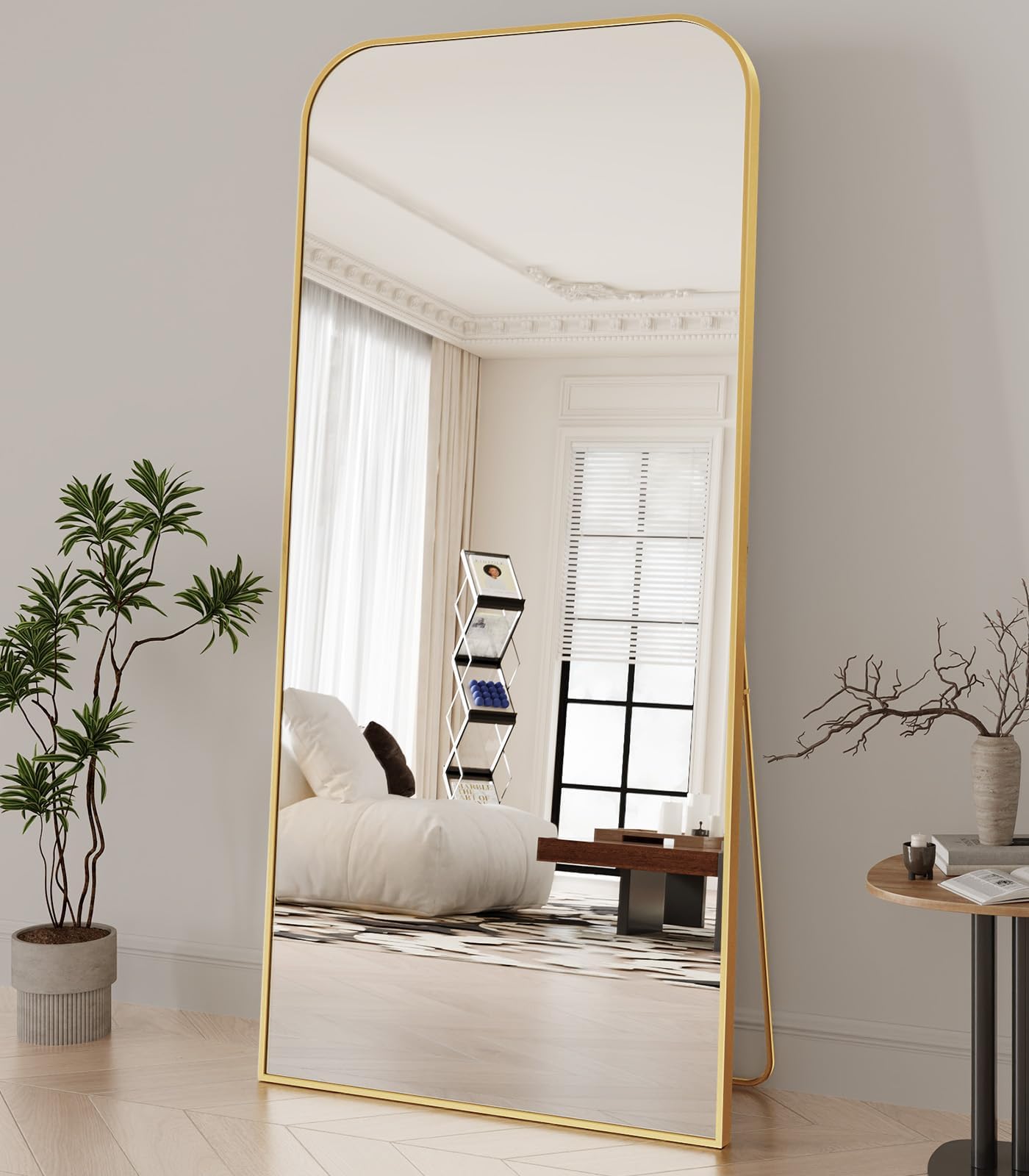 Koonmi Full Length Mirror, 71"x28" Mirror Full Length with Stand