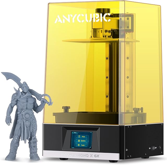 ANYCUBIC Resin 3D Printer, Photon Mono X 6K 9.25" Monochrome LCD UV 3D Resin Printer, Fast Printing, Power Adjustable, Matrix UV LED Light Source, Printing Size 7.8'' x 4.8'' x 9.6''
