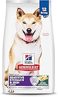 Vista 1 de Hill's Science Diet Sensitive Stomach & Skin, Adult 1-6, Stomach & Skin Sensitivity Support, Dry Dog Food, Pollock, Barley, & Insect Recipe, 12 lb
