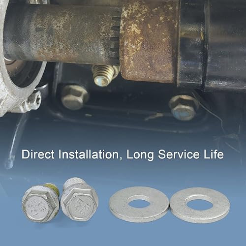 Miniatura 4 de Juego de pernos de retención de eje de transmisión trasera con arandela, 2 piezas M12x16, M10x16 compatible con Can-Am ATV Reemplazo # 250200102,