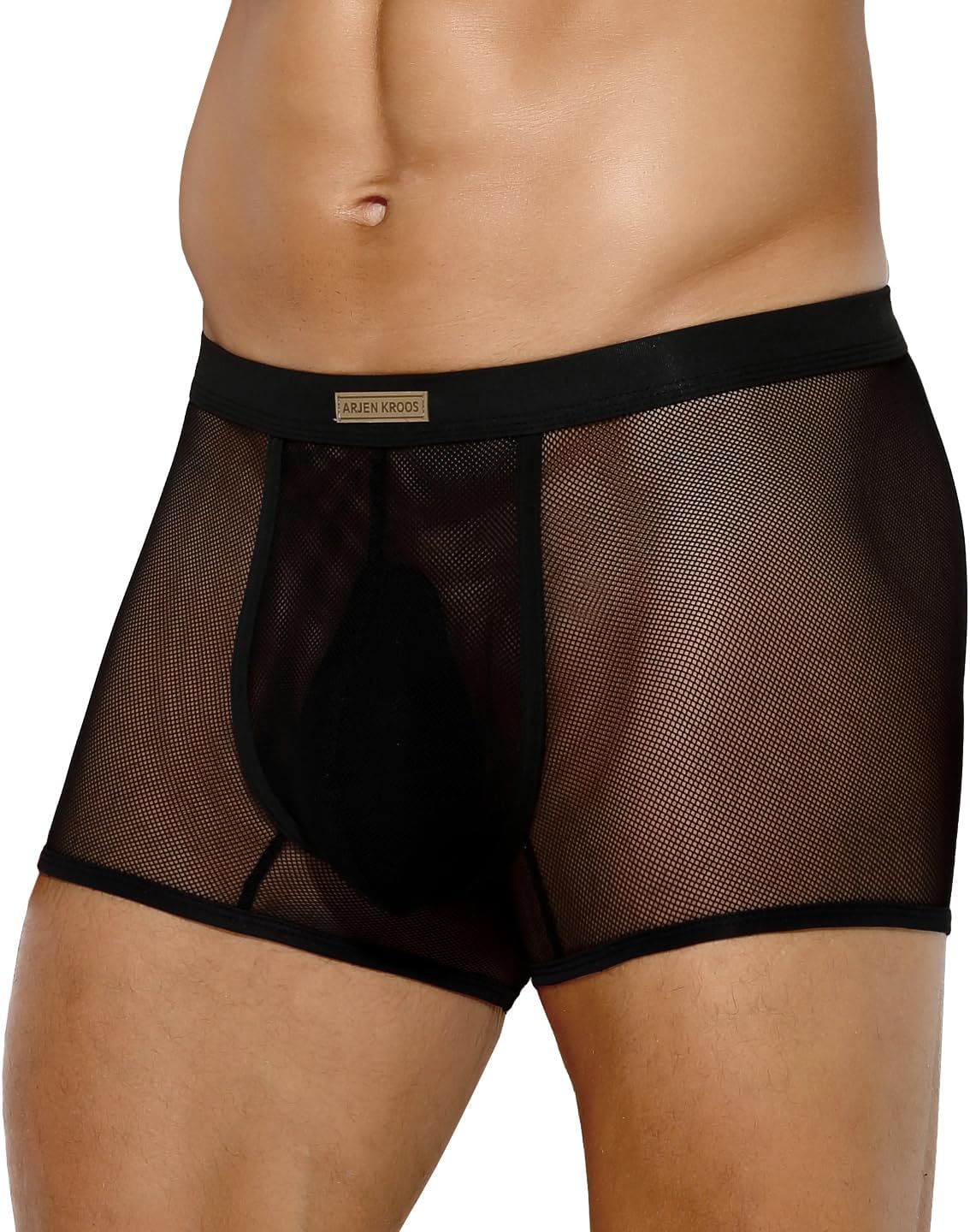 Arjen Kroos Sexy Underwear for Men Breathable Mesh Boxer Briefs Comfort Soft Trunks