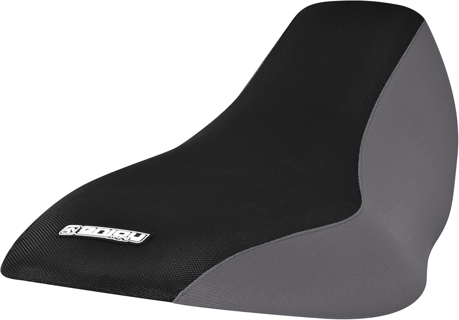 Enjoy Mfg Seat Cover - Compatible with Kawasaki 1997-2003 Prairie 300 400 650 - Black top Standard - #338 Logo (Grey Sides/Black top Standard)