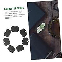 Vista 2 de Clip para el cabello Tarjetas de visualización 100 unids papel joyería tarjetas agujeros para pantalla horquilla titular