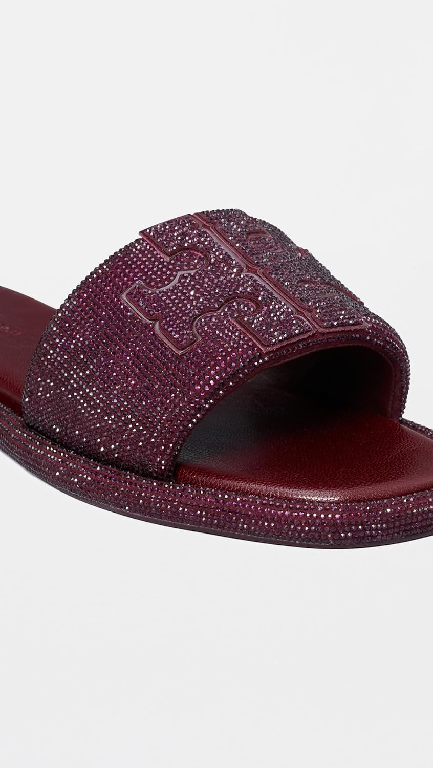 Tory Burch Women's Double T Pave Sport Slides - Image 4