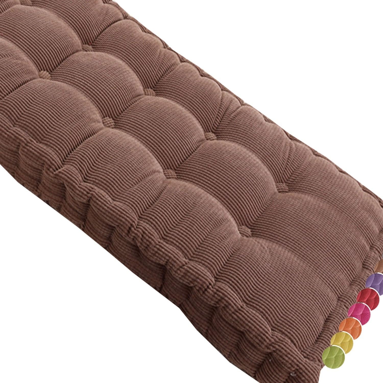 Uyeoco Brown Garden Bench Cushion Indoor/Outdoor 2/3 Seater 120Cm/150Cm/140Cm/170Cm For Furniture, Chair, Windowsill, Terrace(,180X40cm(70.8X15.7in))