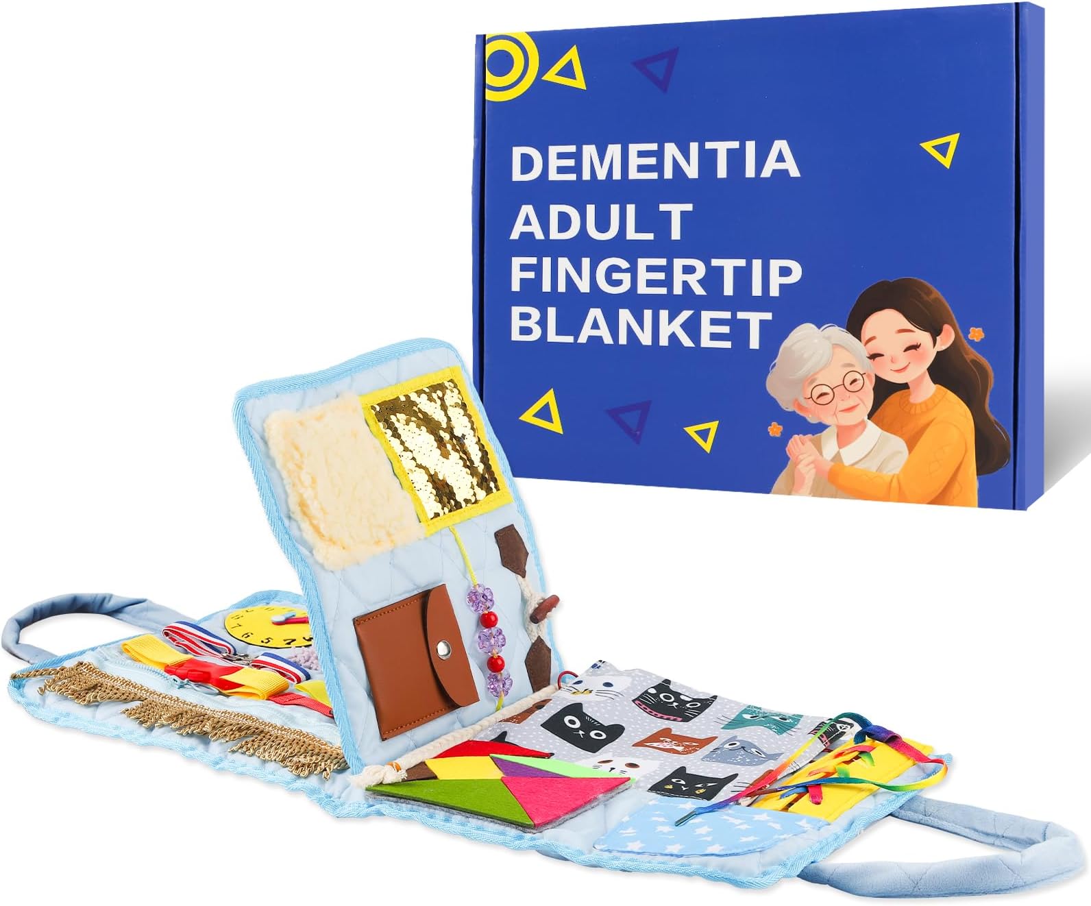 Fidget Blanket for Adults with Dementia, Dementia