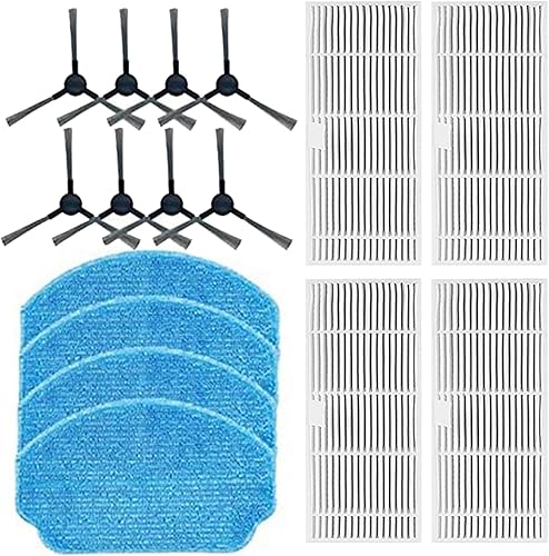 Miniatura 6 de Juego de almohadillas de tela para trapeador de cepillo lateral de filtro de vacío, compatible con BR150BR151, accesorios de repuesto para