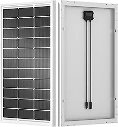 ECO-WORTHY Painel solar monocristalino de 100 watts 12 volts painel solar monocristalino módulo de alta eficiência RV barco marinho caravana fora da grade