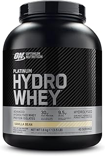 Platinum Hydro Whey, Hydrolysed Whey Protein Isolate Powder with Essential Amino Acids, Glutamine and BCAA, Vanilla Bean Flavour, 40 Servings, 1.6 kg