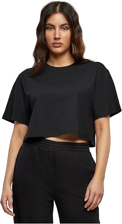 Build Your Brand Women's Ladies Short Oversized Tee T-Shirt