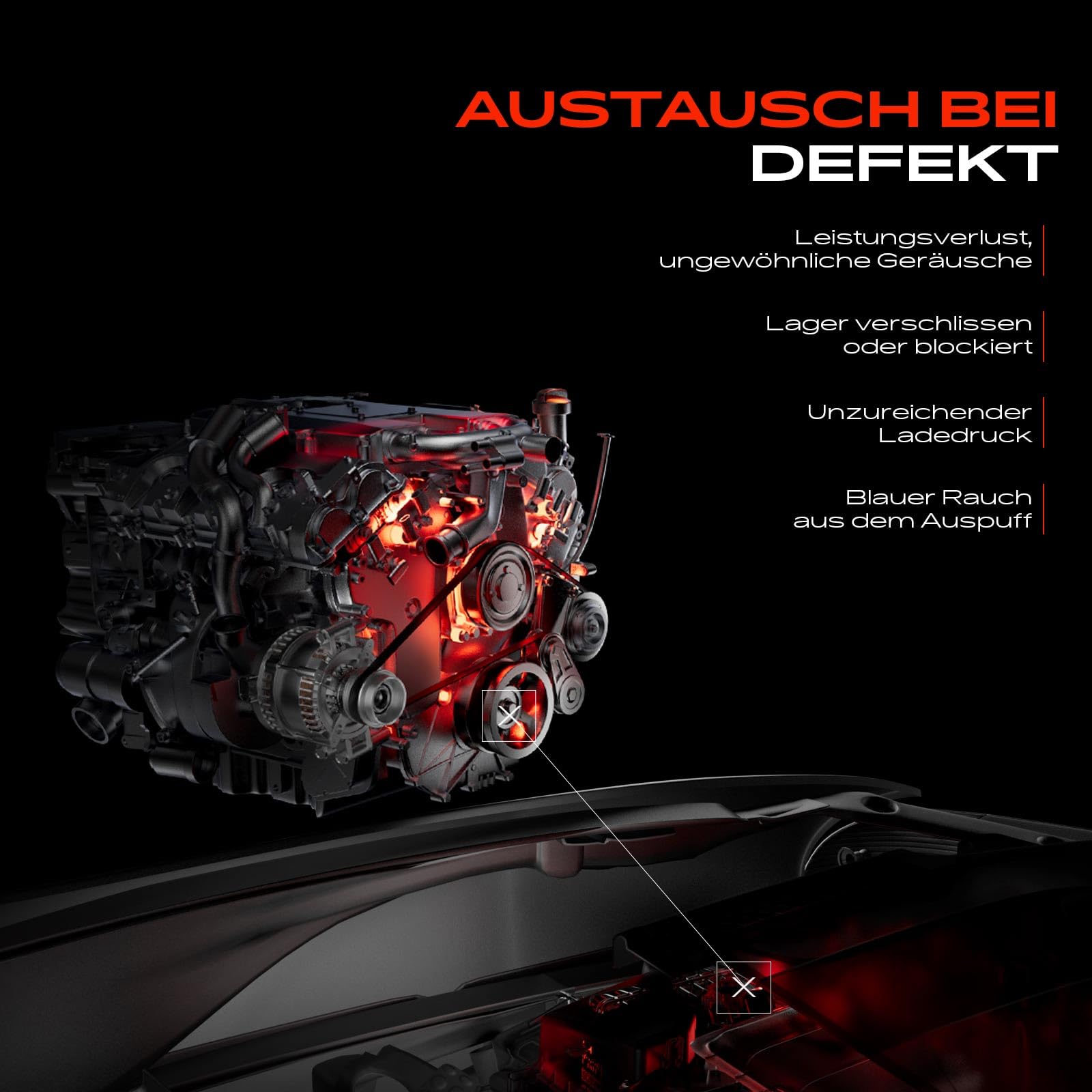 Frankberg Supercharger zestawy naprawcze rolki akcesoria kompatybilne z XF X250 XK X150 R-a-n-g-e R-o-v-e-r III L322 LM L320 Sport L320 5,0 l benzyna 2009-2015 LR088564