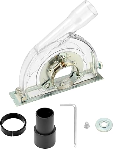 Miniatura 7 de QWORK Cubierta de polvo de corte para amoladora angular de 4-12 a 5 pulgadas, cubierta de pulido de polvo de corte transparente, accesorio de