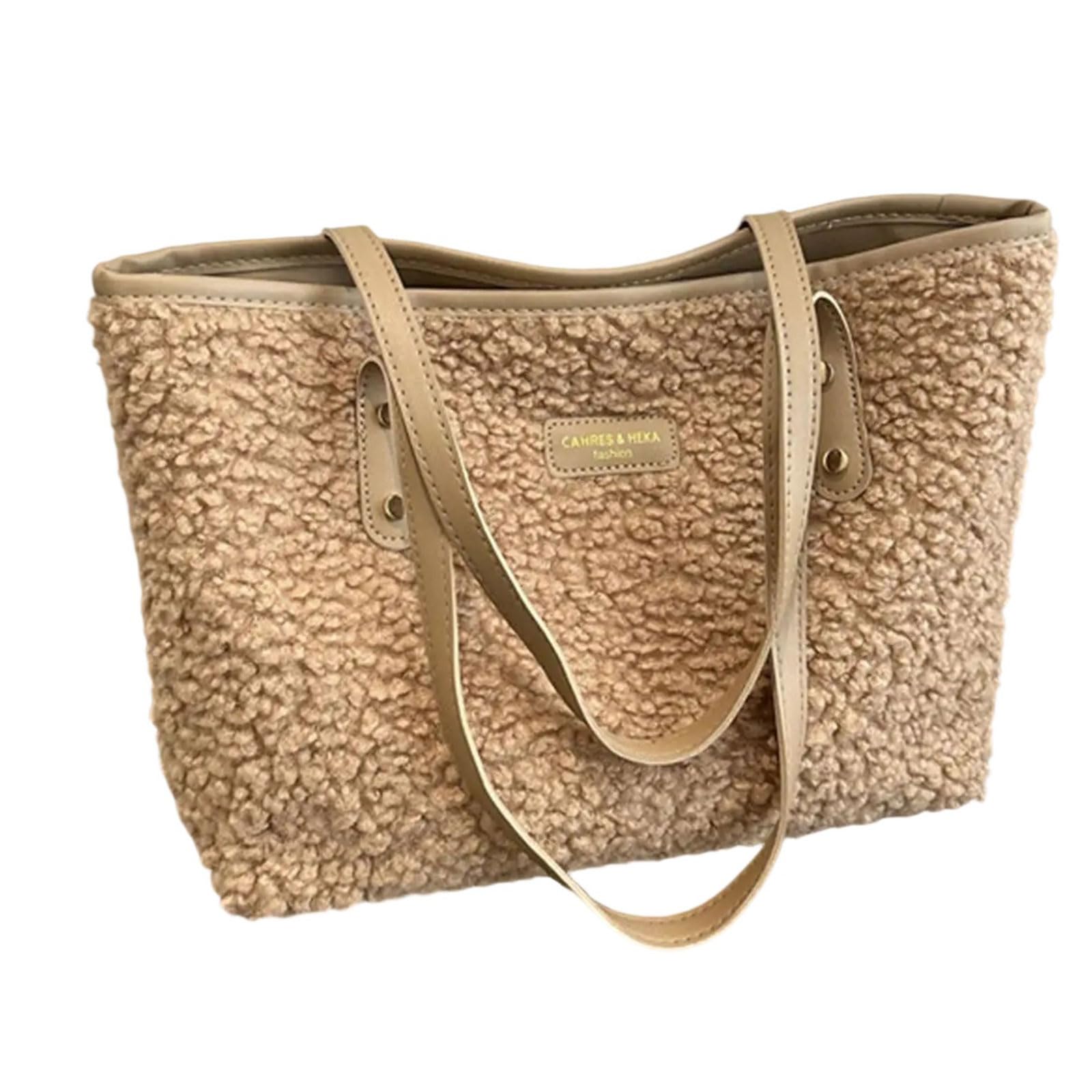 CAZSTYK Plush Shoulder Bag with Spacious Capacity Underarm Bags Casual Handbag for Work and Leisure Activities Casual Bag