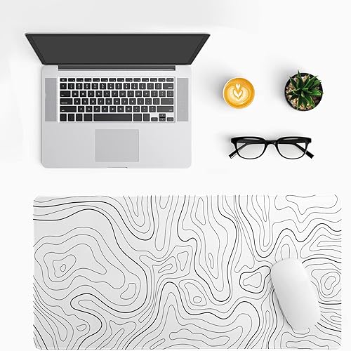 Miniatura 10 de Alfombrilla de mouse de anime japonés con diseño de ciudad extendida, alfombrilla de escritorio grande con bordes cosidos, base de goma