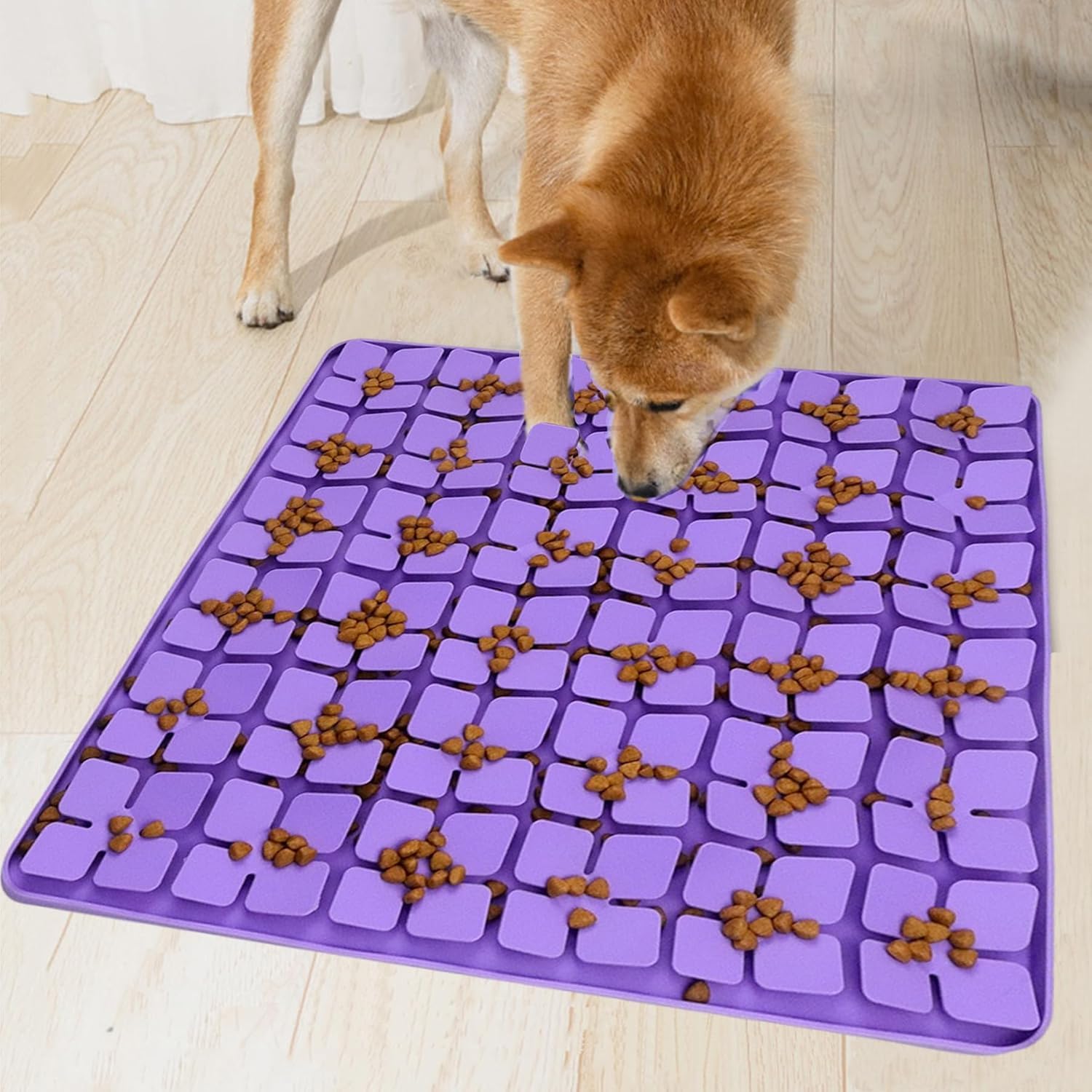 Silikon-Schnüffelmatte für große Hunde, langsames Fressen, fördert die natürliche Futtersuche, lindert Stress, interaktives Futterspiel, Spielzeug für alle Hunderassen