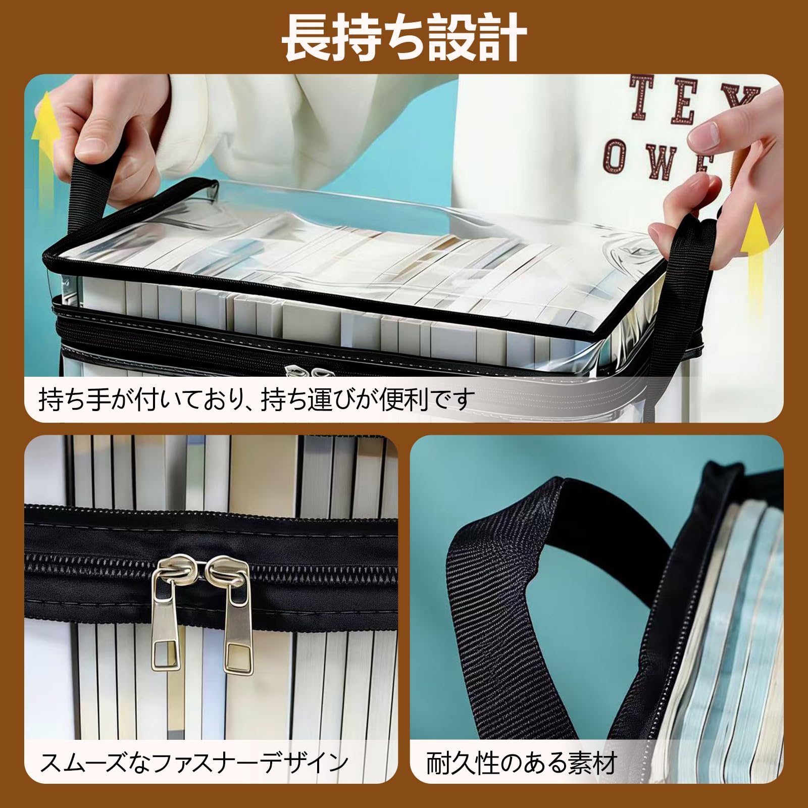 Amazon｜漫画 収納ケース コミック 収納 3個セット 38×24×32cm 大容量
