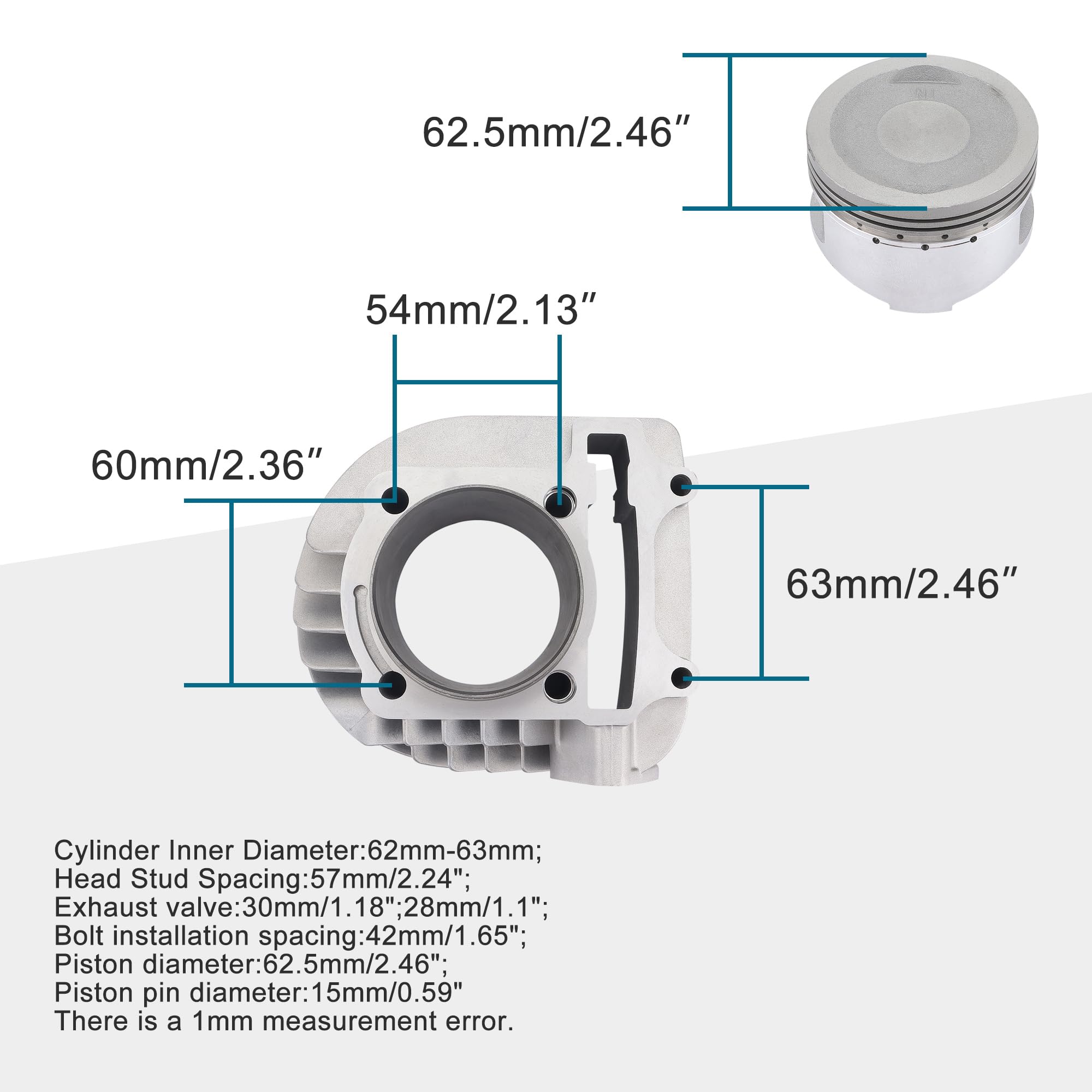 Amazon.com: GOOFIT 62.5mm Big Bore Cylinder Head Valves