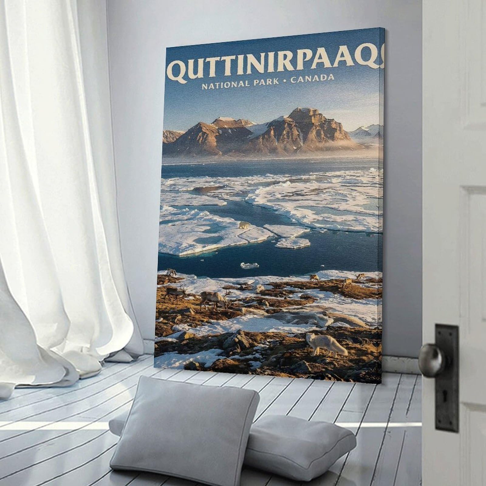 Junmoney Quttinirpaaq National Park Canada Hanging Wall Art, 08x12inch(20x30cm), for Home Walls, Creative Rooms Or Shared Spaces, A Flexible Wall Accent for Shared Spaces