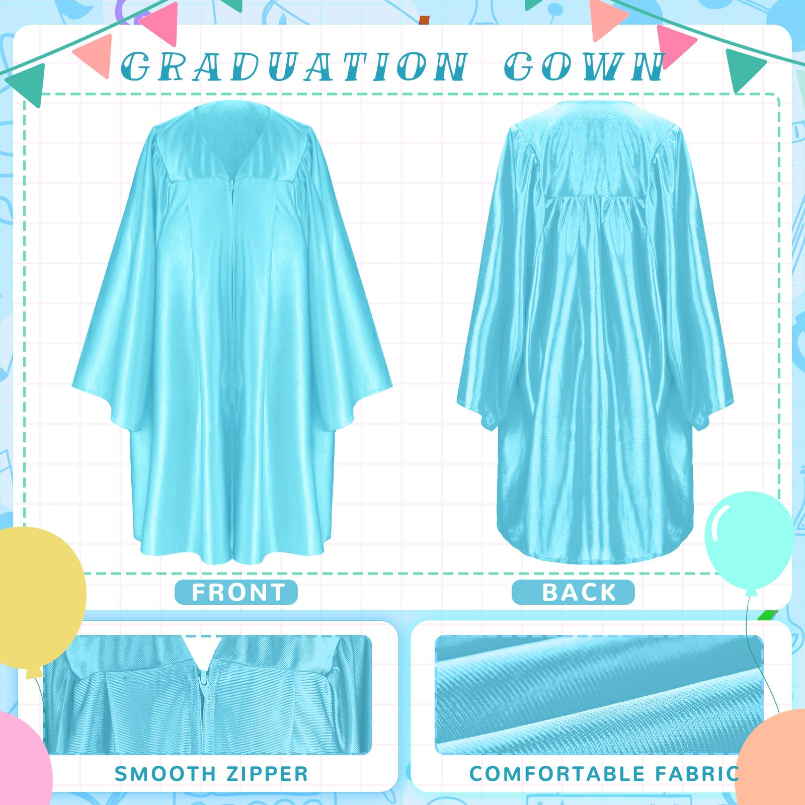 Snapklik.com : Sureio 6 Pcs Kindergarten Preschool Graduation Cap And Gown