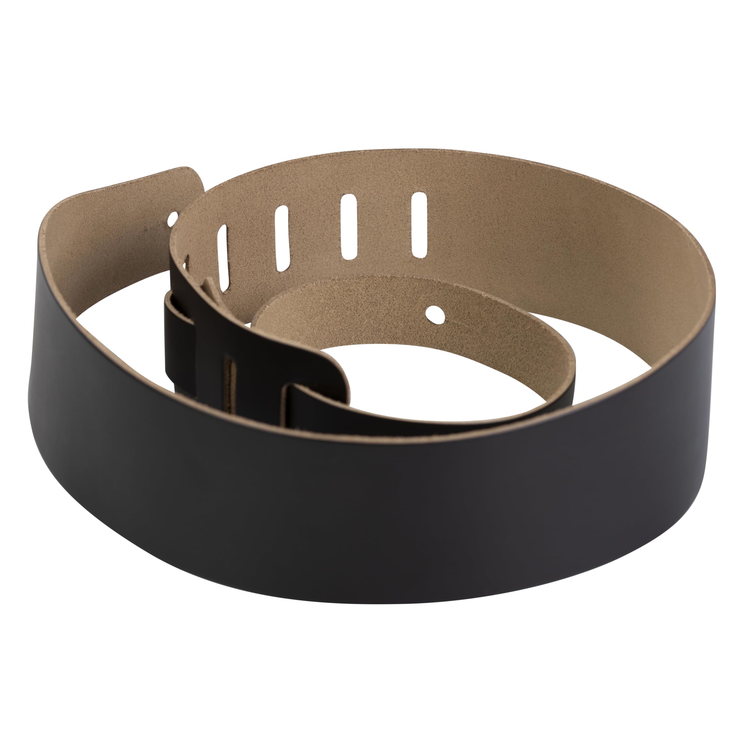 Levy's Leathers M7GG3-BLK Kledingstuk lederen gitaarband, zwart