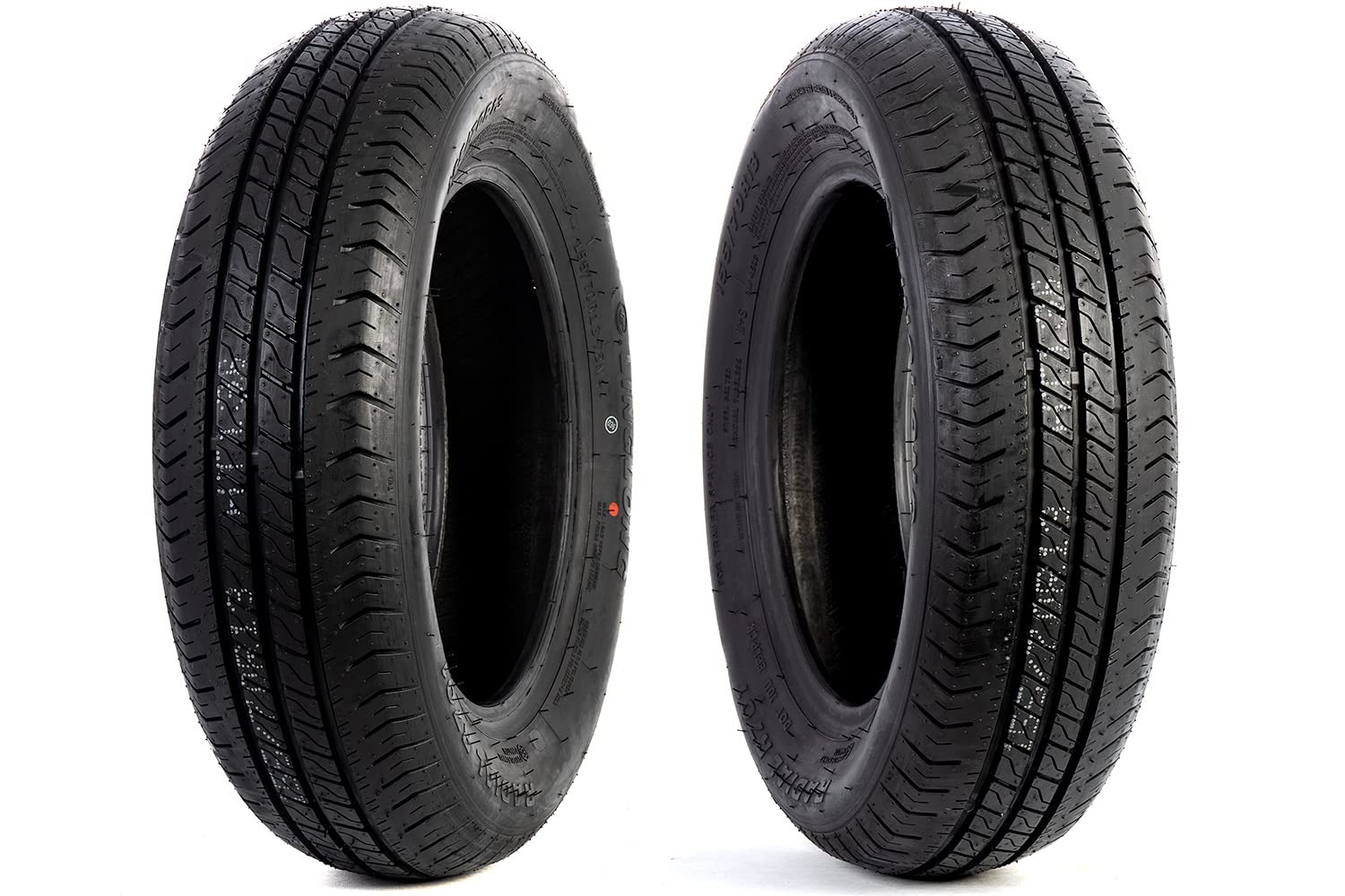 UNITRAILER Set di pneumatici per tutto l'anno 2x 155/70 R13 75N – Pneumatici per rimorchi da 13 pollici per rimorchi e caravan, ciascuno con capacità di carico di 387 kg, stabile per l'uso