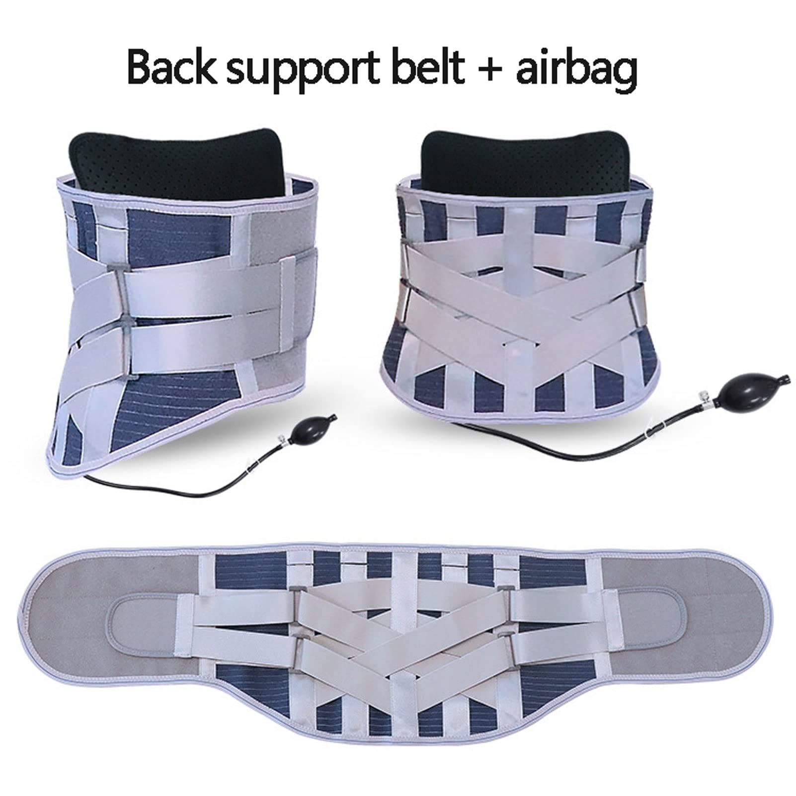 Cinturón de Soporte Lumbar para aliviar el Dolor en la Parte Inferior de la Espalda para Mujeres y Hombres, Correas de Cintura Ajustables para ciática, estenosis espinal, escoliosis o Hernia de d