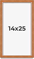 Vista 239 de Marco marrón de 18 x 24 pulgadas, marco de madera maciza de nuez de miel, ancho de moldeo de 0.875 pulgadas, profundidad de rabo de 0.875 pulgadas