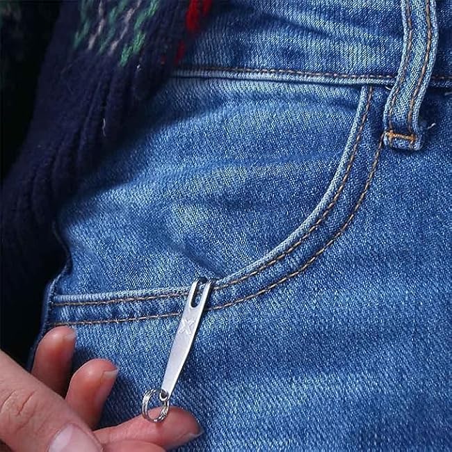 Siver Pocket Bag Suspension Clip Stainless Steel Bag Waist Belt Hanging Clip Mini Metal Key Buckles Portable Pocket Clips Outdoor Gadgets Strength Training Plate Storage Racks