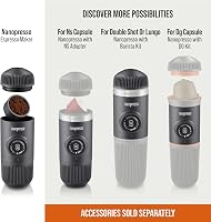 WACACO Nanopresso hordozható espresso kávéfőző 18 bar nyomás kézi működtetésű 2