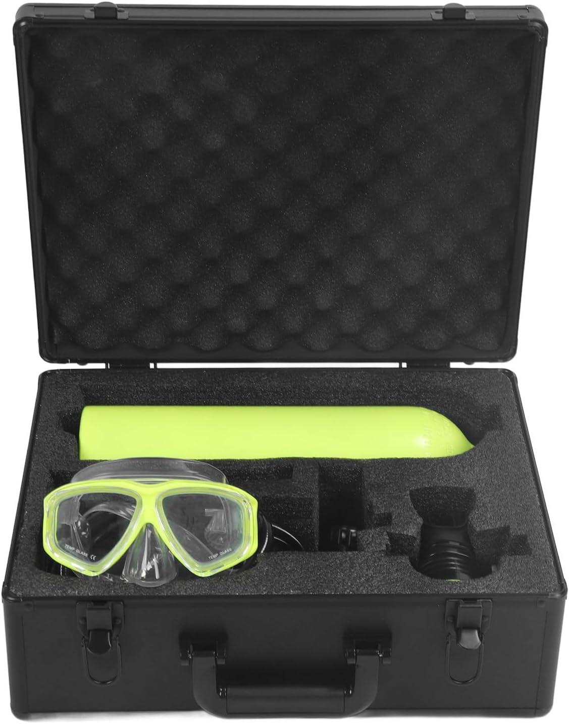 Mini Scuba Tank Kit, 2L Scuba Diving Tank with 2nd Stage Regulator Diving Goggles Backpack for Diving