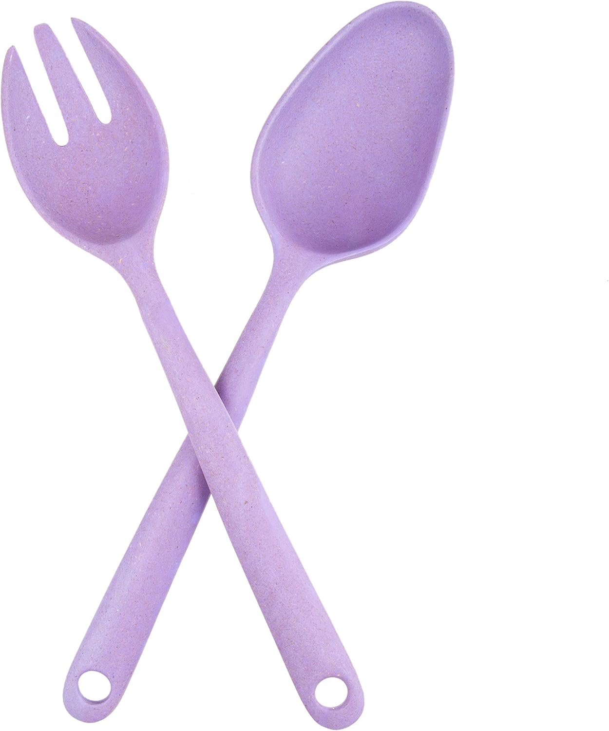 Bosphorus Salata Kaşık,Çatal Seti Bambu Çevreci Model,Mor