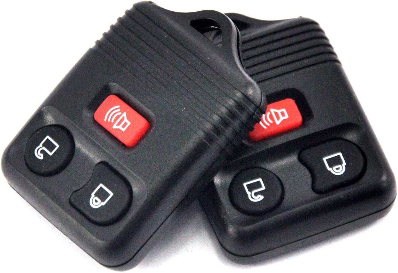 2 Keyless Entry Remote Control Car Key Fob Clicker Transmitter Replacement Black fits Ford F150 F250 F350 Ranger Escape Explorer E150 E250 E350