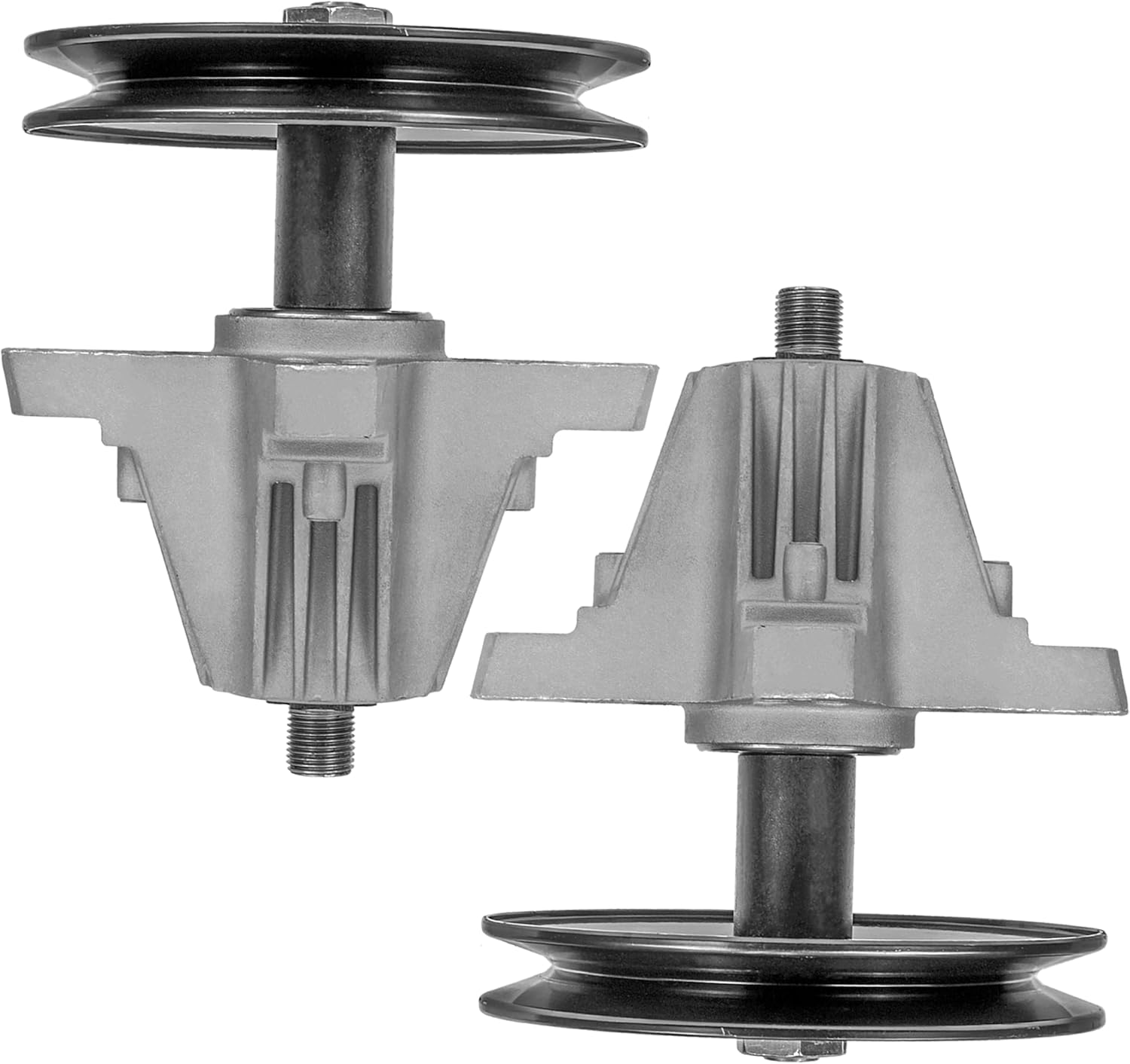 Caltric 2 Spindle Assembly with Pulley Bolt Compatible with Troy Bilt Tb42 Pony Bronco Tb42 7-Speed