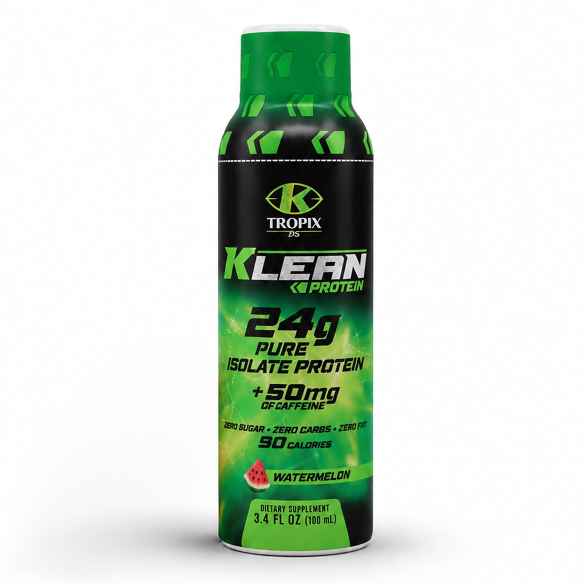 K TROPIX Bebida proteica pronta para beber com proteína isolada do soro do leite e cafeína 24 g + 50 mg, 1 garrafa