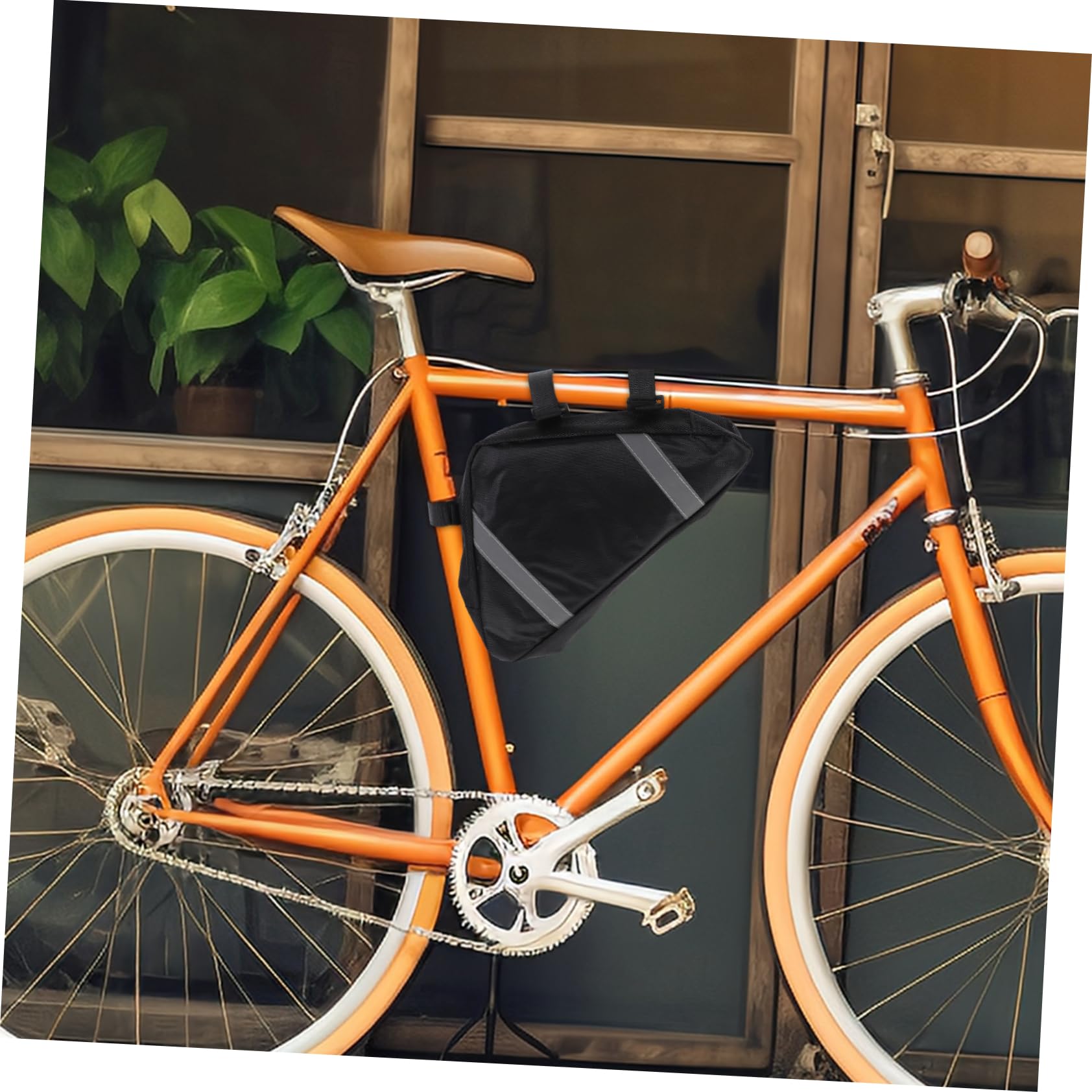 HOLIDYOYO Bicycle Frame Bag Capacity Bag for Mountain and Road Bikes Canvas Cycling Accessory for Storage of Essentials Easy Install Remove