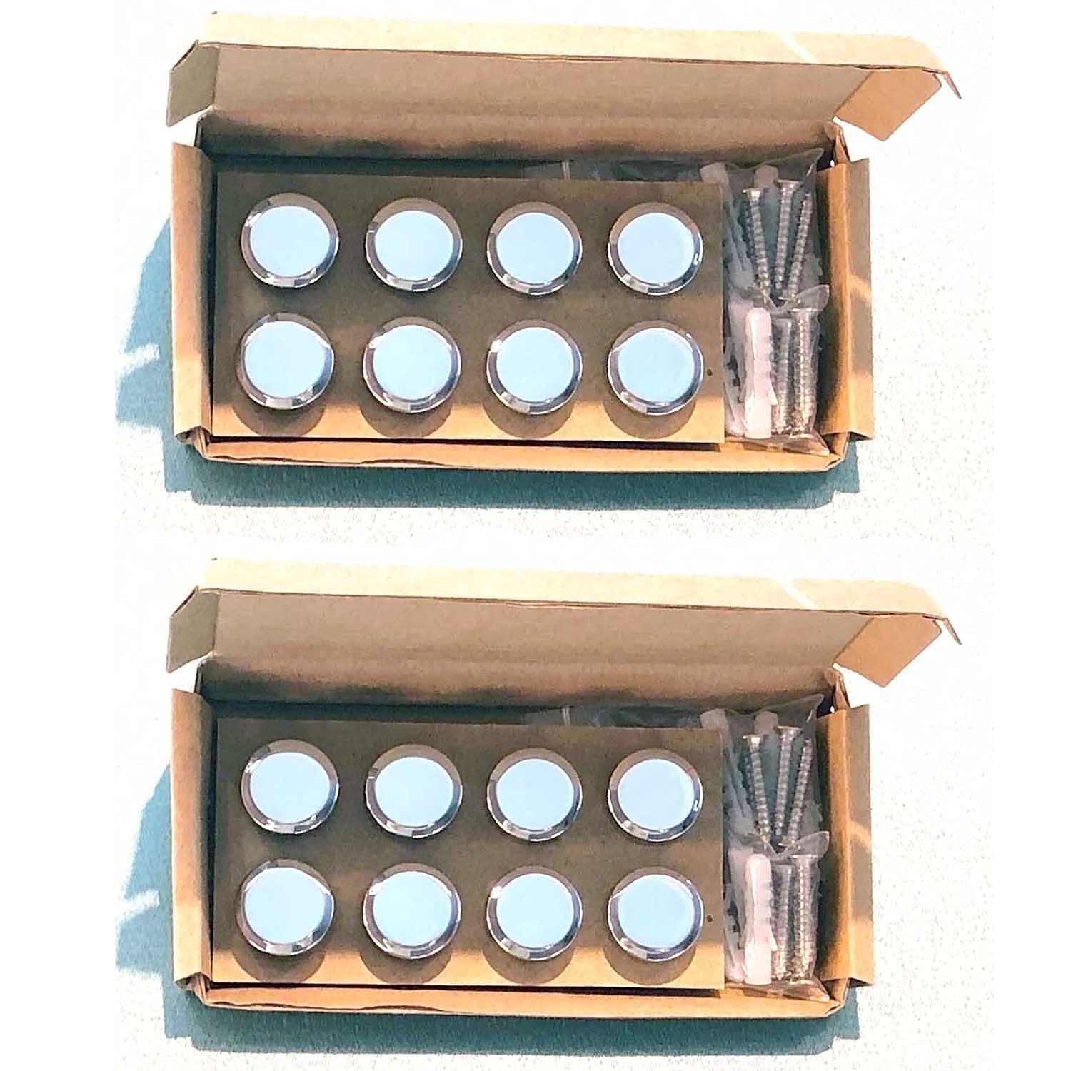 16 Spiegel-Clips Aus Metall (Gold) – Halterungen Für Rahmenlose Spiegel 3–6 Mm Dick, Inkl. Befestigung
