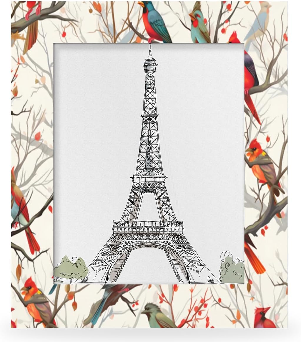 Christmas Picture Frame 5x7, Cardinal Photo Frames with Stand Display Pictures for Wall and Tabletop Frames Collage for Home Gallery Decor Xmas Gift Warming Gifts Christmas Decorations