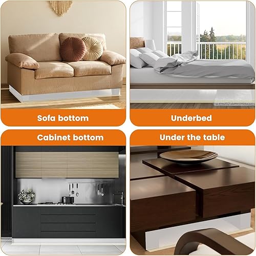 Miniatura 6 de Bloqueador de juguetes, PVC debajo del sofá, bloqueador de juguetes cortable debajo del sofá, bloqueador de juguetes autoadhesivo para evitar que