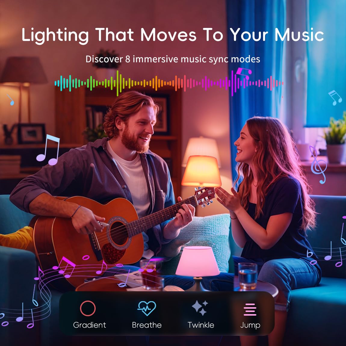 POIUYTO Lampadina LED intelligente GU10, WLAN LED RGBWW, dimmerabile, con 16 milioni di colori fai da te, 420 lm, accessori Smart Home Alexa, controllo vocale, funzionamento con Alexa, Google