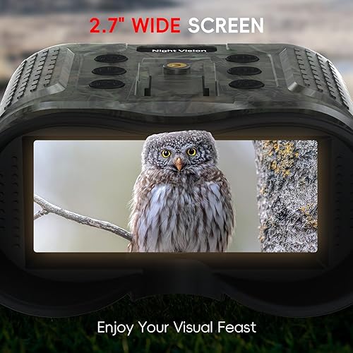 Miniatura 3 de Google de visión nocturna  Camuflaje  Binoculares digitales de visión nocturna infrarroja 7 para adultos con pantalla de 2.7 pulgadas que pueden