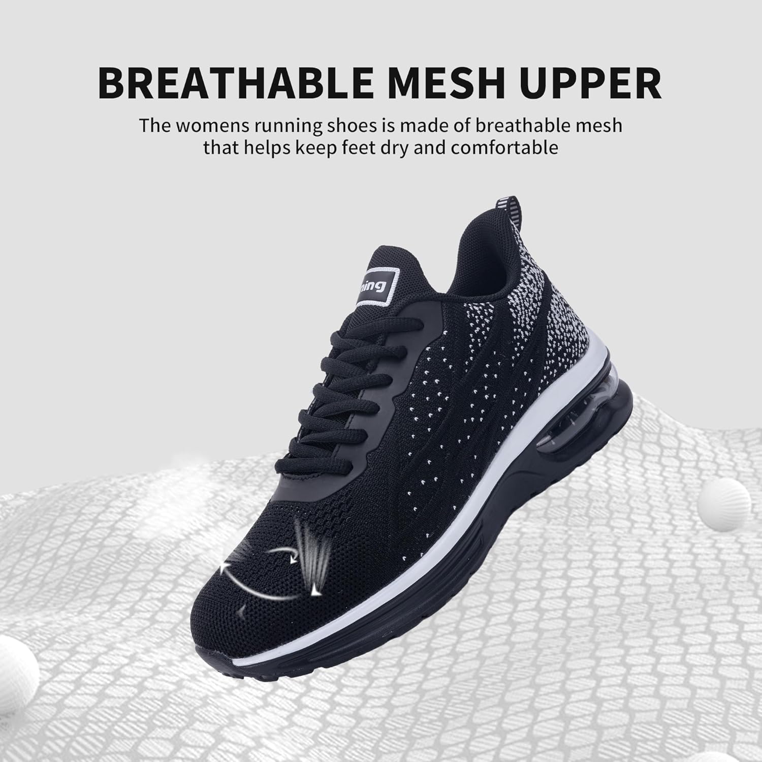 Womens Running Shoes Tennis Sneakers Athletic Fashion Shoes Breathable Non Slip Walking Sneakers for Gym Workout Jogging US 6-11 - Image 4