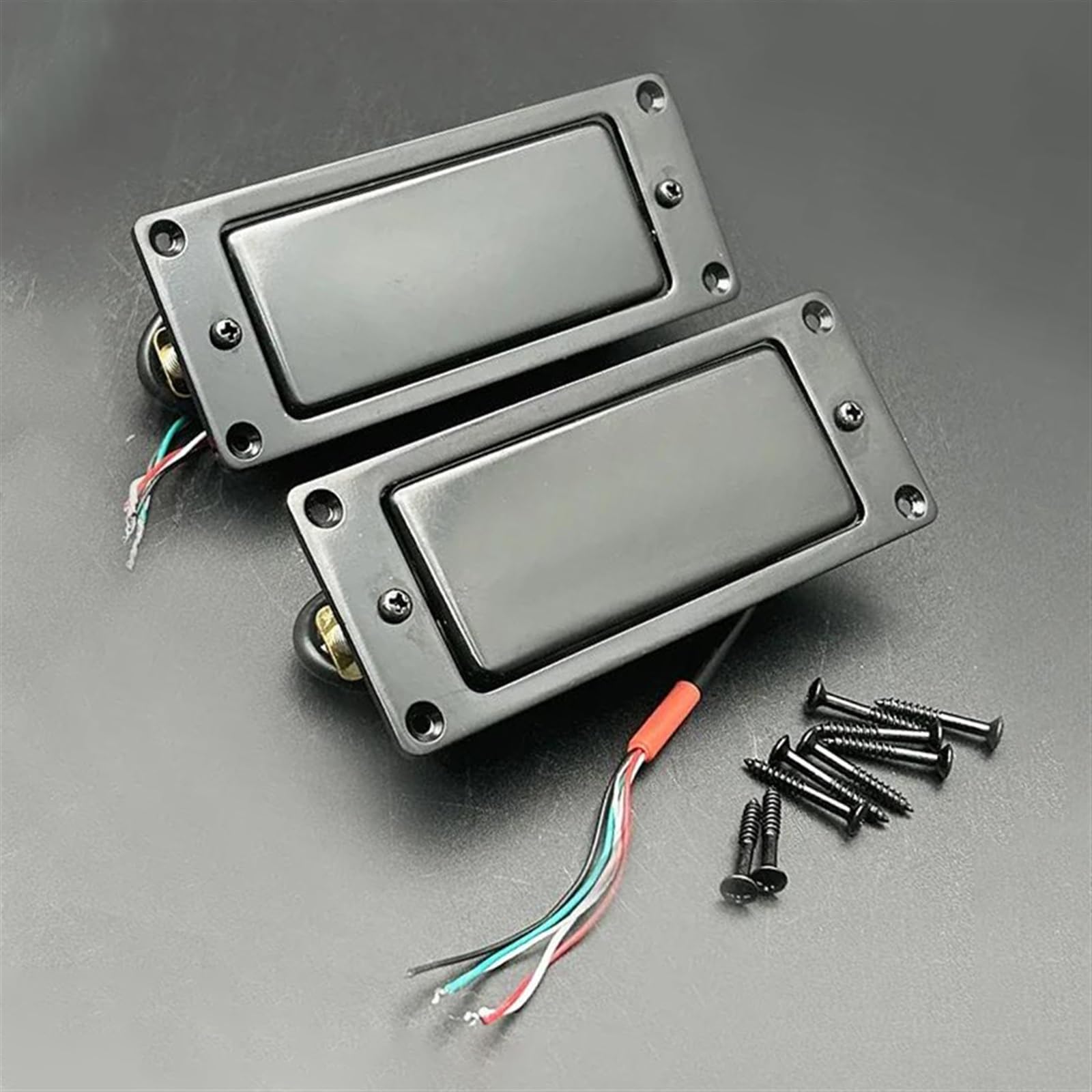 Piezas Y Repuestos Para Guitarras Eléctricas Pastilla Para Guitarra Eléctrica Mini Humbucker Sellada Con División De Bobina De Mástil Y Puente Para Guitarra LP, Negra, Cromada Y Dorada, 68 X 29 Mm(2PC