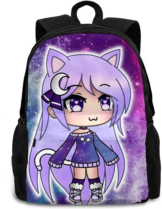 Bokueay Gacha Life Backpack,Boys Girls Backpack for School Travel