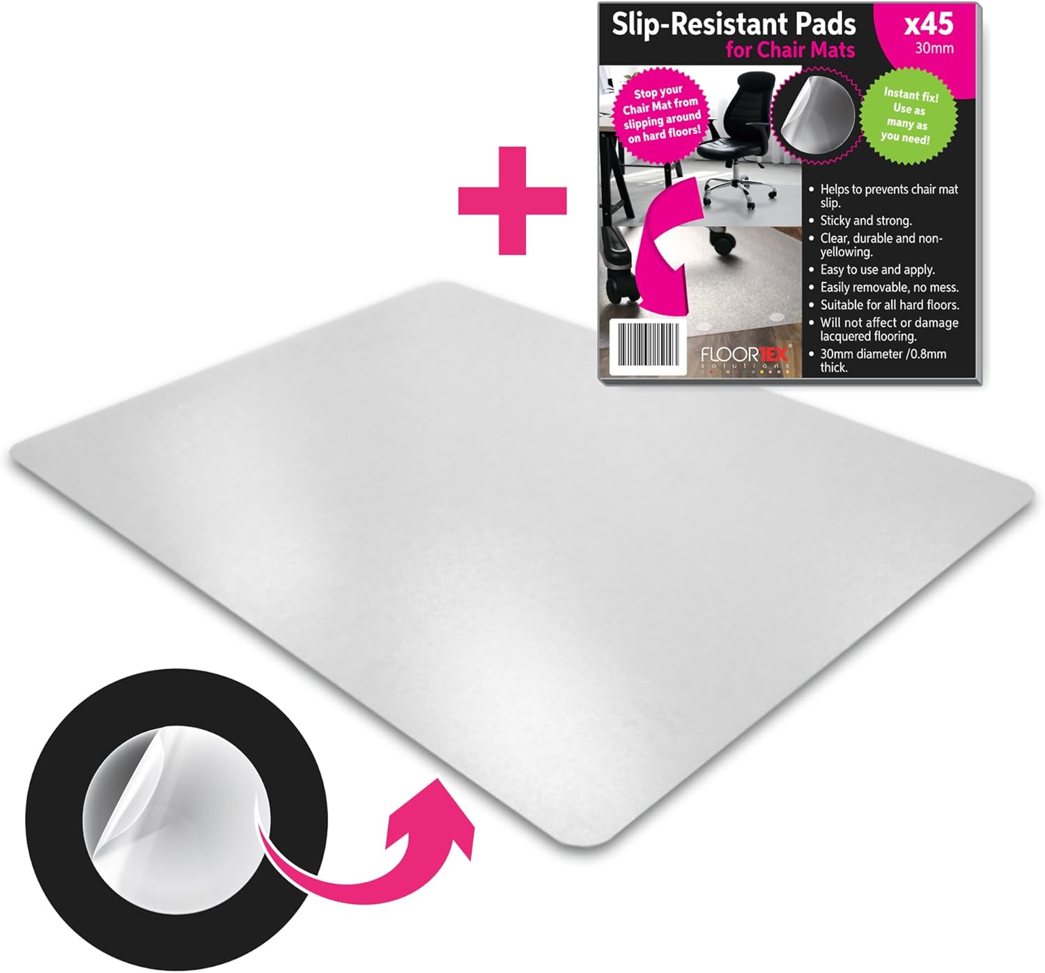 Floortex Cleartex Evolutionmat Carpet & Hard Floor Chair Mat, 36" x 48", Clear (NRCMFLPD0001)